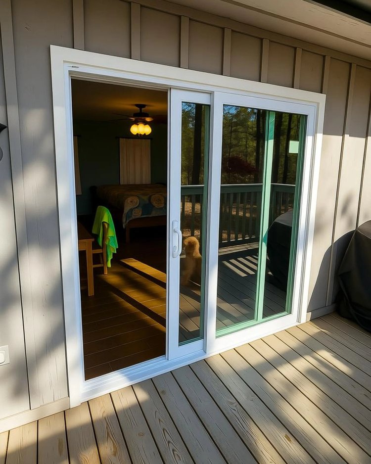 Modern front entry door installation