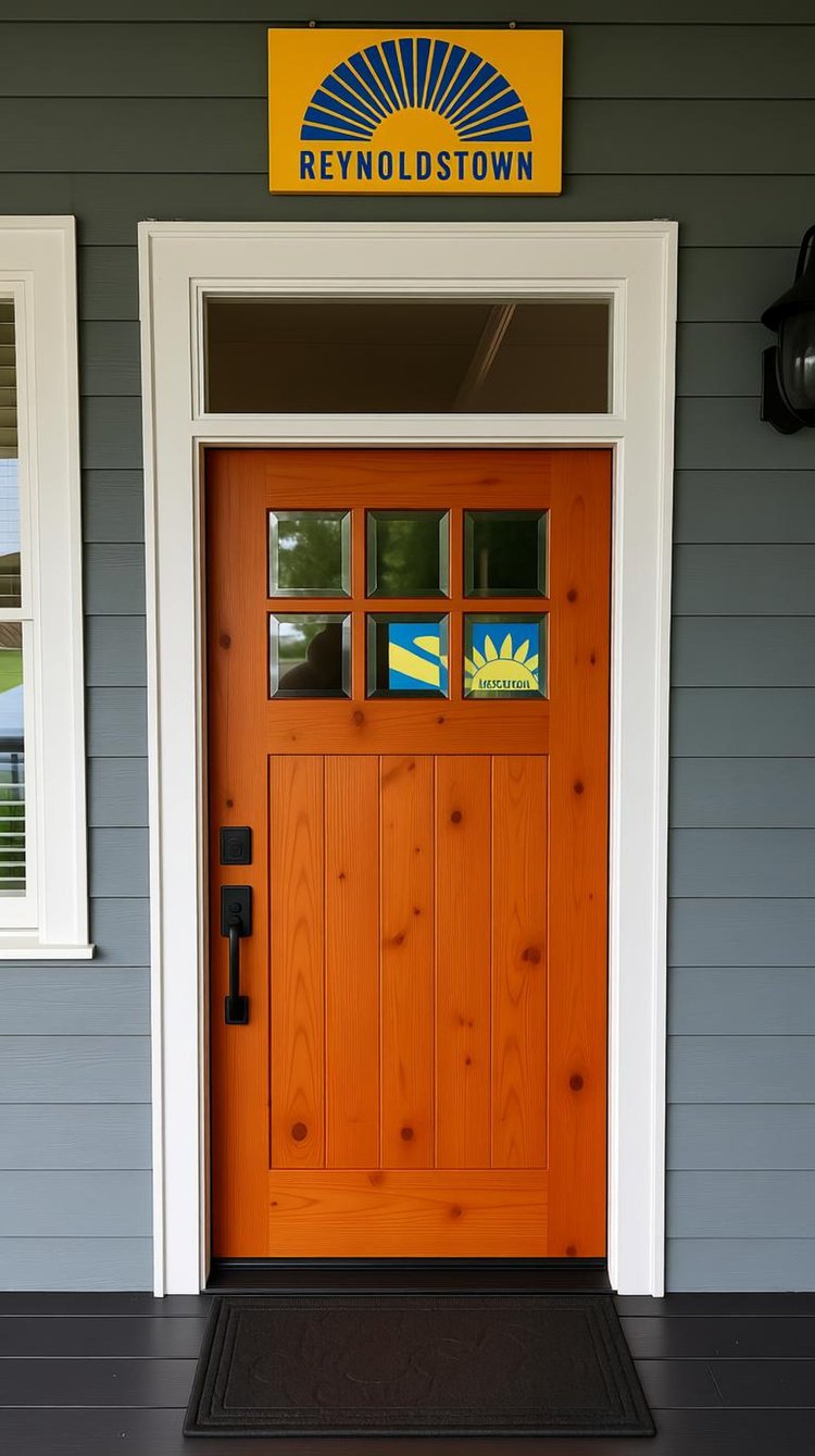 New insulated garage door on a residential home